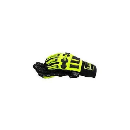 House Heavy-Duty High Visibility Glove with Kevlar Lining - Large HO2216997